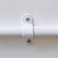 Uxcell Pvc Pipe Straps 100pcs 32mm 1-1 4 Conduit Clamp Clip Two Hole Plastic For Pipes Cables