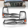 Amerilite Bumper Lights Euro Amber For Ford Ranger Passenger And Driver Side