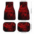 Jojoart 4 Piece Set Abstract Blood Splatters Car Floor Mat Anti-skid Red Halloween Horror Automotive Carpet Foot Pads All