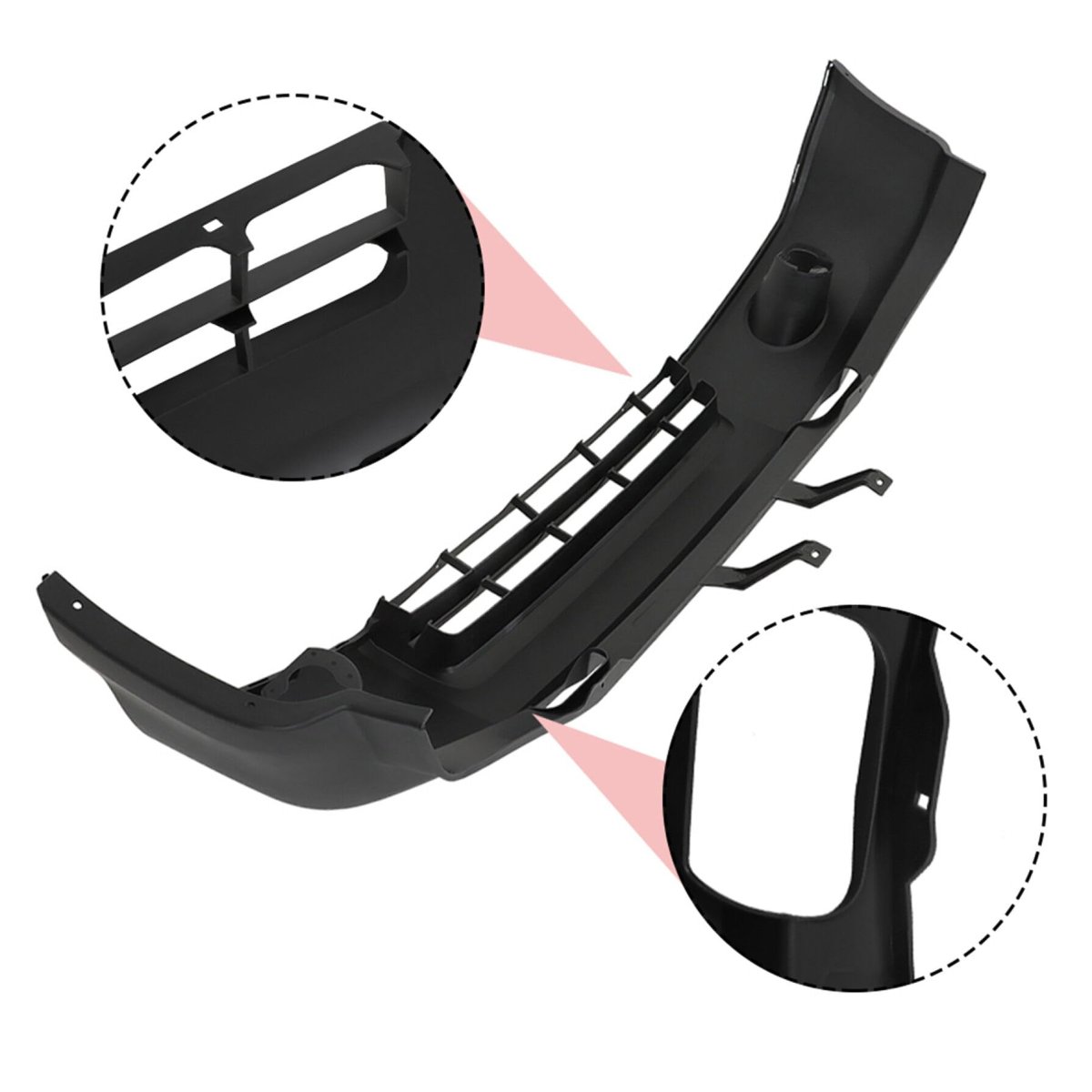 Textured Front Lower Bumper Cover Replacement For Expedition Xlt 2007 To 2014 7l1z17d957aa Fo1000631 Black Plastic