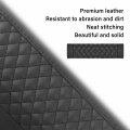 2pcs Car Seat Belt Cover Pads Soft Leather Breathable Seatbelt Cushion With Plaid Design Universal Interior Accessories For