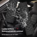 2pcs Car Seat Belt Cover Pads Soft Leather Breathable Seatbelt Cushion With Plaid Design Universal Interior Accessories For