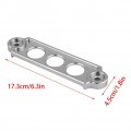 Kimiss Battery Tie Down Mount Bracket Aluminum Car Hold Lock Anodized For Honda Civic Crx 1988-2000 Silver