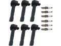 Ignition Coil And Iridium Spark Plug Kit 12-piece For 2006-2008 Honda Ridgeline 3 5l V6