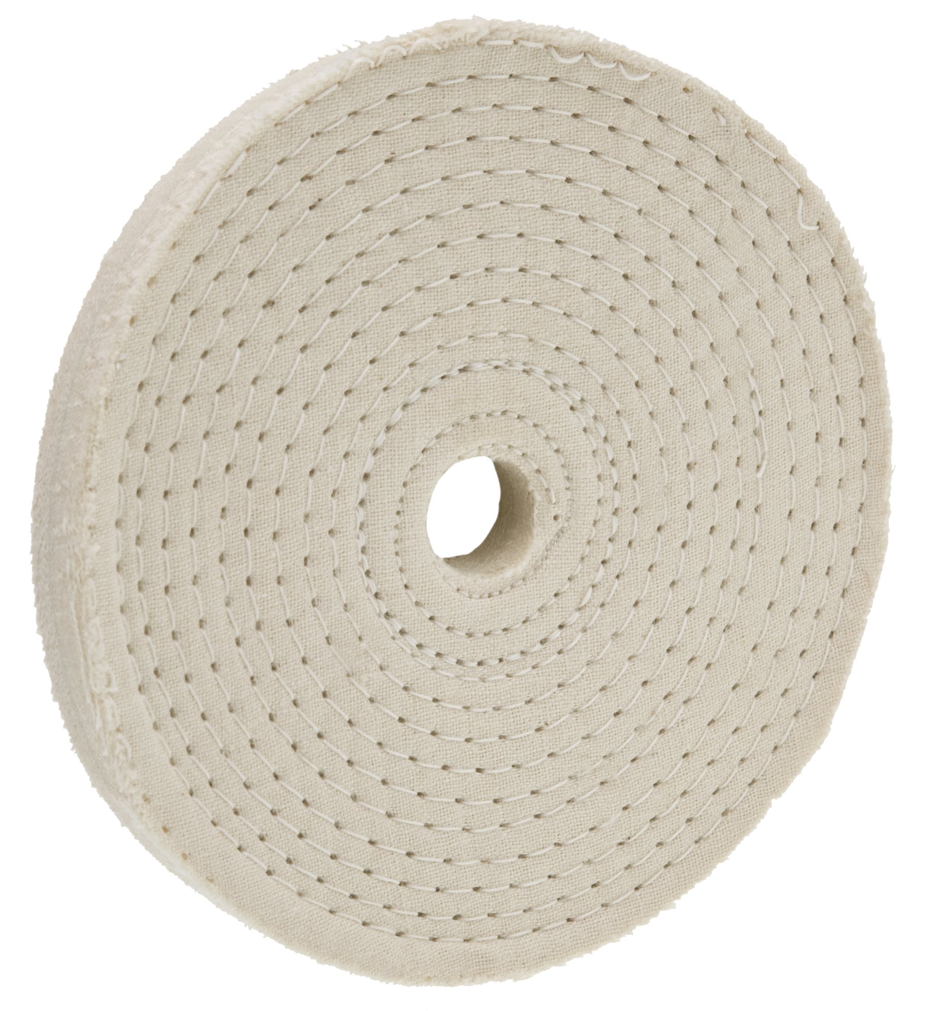 Woodstock D2500 Buffing Wheel Spiral Sewn 4-inch By 40 Ply 1 2-inch Hole