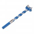 Uxcell Forstner Wood Boring Drill Bit 25mm Dia Hole Saw Carbide Alloy Steel Tip Hex Shank Cutting For Hinge Plywood Tool Blue