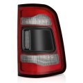 Auto Dynasty Led Drl Rear Tail Lights Assembly For 2019-2024 Ram 1500 Fit Models With Black Bezels Without Blind Spot Cross 