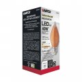 Satco S23412 4 Watt C15 Led Satin Spun Amber Medium Base 2100k 240 Lumens 120 Volts