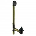 Westbrass 22 Lift Turn Bath Waste Overflow With Faceplate Matte Black 7941817h-62 