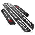 Dodge Durango X-large Black Real Carbon Fiber 4 Pcs Universal Door Sill Step Protector Guard Decal Plates