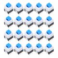 A 20 Pcs 6 Pin Pcb Light Touch Latching Push Button Tact Tactile Switch 7 X 9mm 
