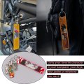 Gearcatweel 1 Pack Anime Keychain Tag Jet Chain Cartoon Embroidered With Key Ring Edc For Motorcycles Scooters Atv Car And