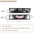 Anime Jet Tag Keychain Embroidered Jdm Chain With Key Ring For Motorcycles Scooters Atv Car 5 1 In X 2 Unisex Adult Gift Pack