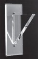 Mirror Back Solid Style No Lip Acrylic Shelf Support 6 In Pair 