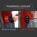 Hirufait Tailgate Latch Stop Bumper For Toyota Fj Cruiser 2007-2021 Accessories Aluminum Alloy Car Rear Door Stopper Limiter