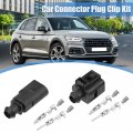 Uxcell 1 Set No 1j0973802 1j0973702 2 Pin Male Female Connector Sensor Plug Adapter Clip Kit Replacement For Vw Audi