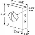 Defender Security U 9590 1-3 4 In X 4-1 2 Thick Stainless Steel Lock And Door Reinforcer 2-1 8 Single Bore 2-3 Backset Single