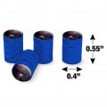 Black Dragon Castle Valve Stem Caps For Tire Rim Wheel Aluminum Blue
