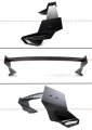 M Style Gloss Black Gt Trunk Spoiler Wing Compatible With 2017-2021 Honda Civic Fk4 Fk7 Fk8 5 Door Hatchback Type-r