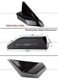 M Style Gloss Black Gt Trunk Spoiler Wing Compatible With 2017-2021 Honda Civic Fk4 Fk7 Fk8 5 Door Hatchback Type-r