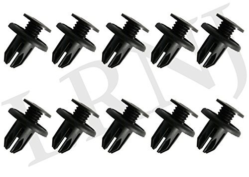 Radiator And Front Grille Scrivet Service Kit Dyq100230 For Discovery 2 Defender Freelander 1 Pack Of 10 Black Replacement