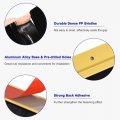 Uxcell 2pcs Door Brush Bottom Sweep H-shape Aluminum Alloy Base With 1 6-inch Pp For Home Industrial 47-inch L Golden