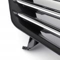 Topteng Front Bumper Grill Upper Hood Black Chromee Grill Fits For Honda Accord 2011-2012