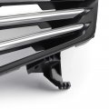 Topteng Front Bumper Grill Upper Hood Black Chromee Grill Fits For Honda Accord 2011-2012