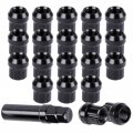 Aintier Wheel Lug Nuts 1 2 -20 Thread Open End Lugs For 1986-1997d Aerostar 1980-1996 Ford Bronco 1985-1990 For Iier Wheel Lug