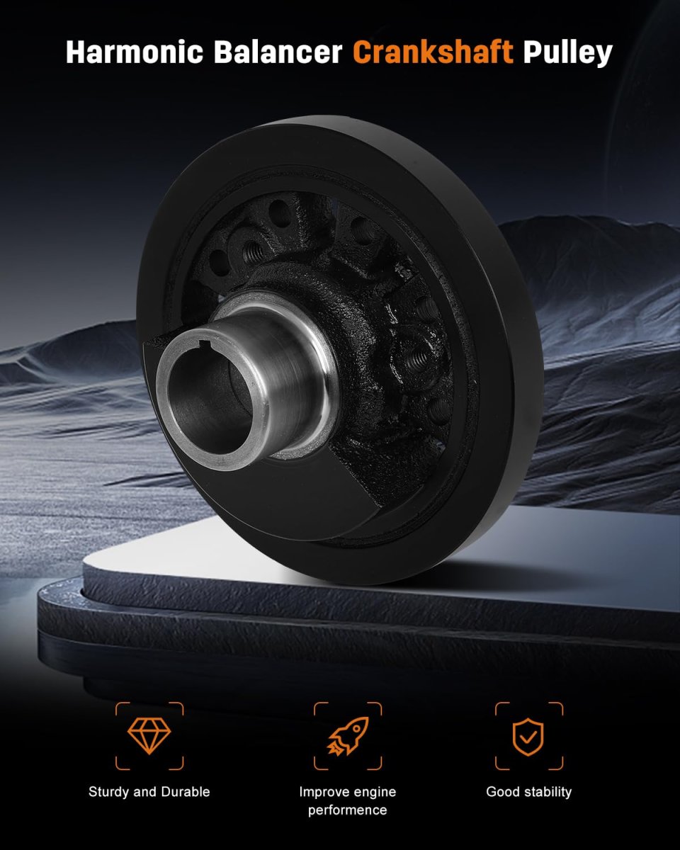 Harmonic Balancer Crankshaft Pulley For Ford Mustang 1964 1968 Bronco 1966 1968 Ranchero 1965 1967 4 3l 4 7l V8 Replaces