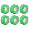 Uxcell 6pcs 25mm 1 Inch Wide 20m 21 Yards Masking Tape Painters Rolls Dark Green