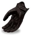 First Manufacturing Mens Short Gloves With Reflective Skulls And Gel Palm Black Large 