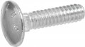 Hillman 5 16 X 1-1 4-inch 240081 Carriage Bolt Steel Zinc-plated Silver 100-pack Color 