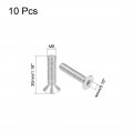 Uxcell M6x30mm Flat Head Machine Screws Inner Hex Screw 304 Stainless Steel Fasteners Bolts 10pcs