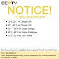 Ocpty 2 Remotes Key Fob For Chrysler 200 300 Dodge Charger Challenger Dart Limited 2015-2017 M3n40821302