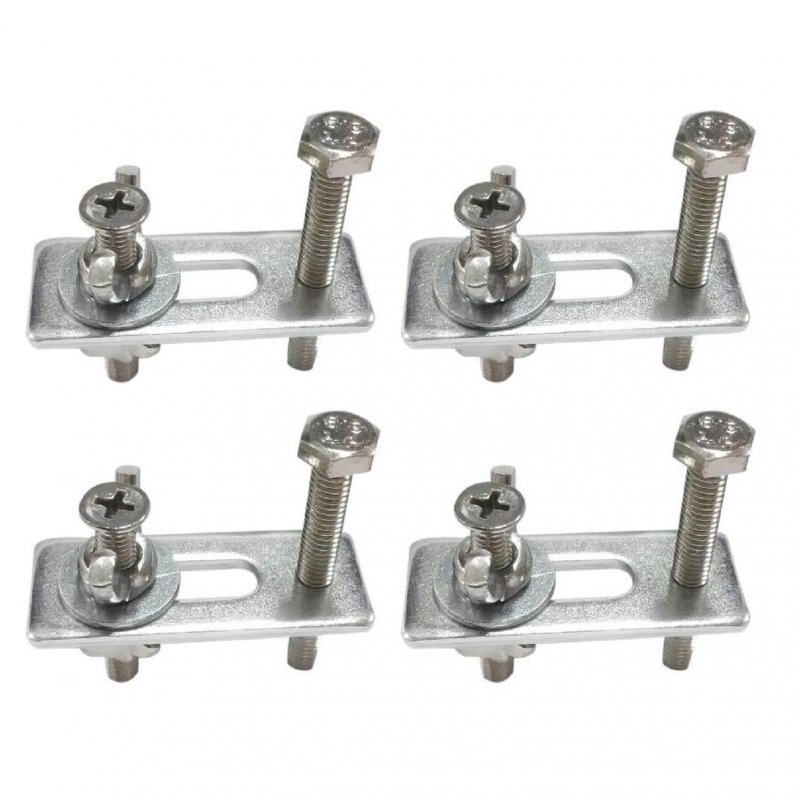 Practical 4 Pieces Set T-track Hold Down Clamps 50x20x56mm 1 97lx0 79wx2 20h Zinc Aluminum Alloy Press Plate 4x Clamp Fit For