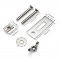 Practical 4 Pieces Set T-track Hold Down Clamps 50x20x56mm 1 97lx0 79wx2 20h Zinc Aluminum Alloy Press Plate 4x Clamp Fit For