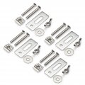 Practical 4 Pieces Set T-track Hold Down Clamps 50x20x56mm 1 97lx0 79wx2 20h Zinc Aluminum Alloy Press Plate 4x Clamp Fit For
