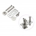 Practical 4 Pieces Set T-track Hold Down Clamps 50x20x56mm 1 97lx0 79wx2 20h Zinc Aluminum Alloy Press Plate 4x Clamp Fit For
