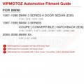 Vipmotoz Full Led Strip Side Marker Lights Fender Parking Lamps Compatible With 1997-2006 Bmw 3 Series E36 318i 325i 328i 323i