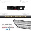 Vipmotoz Full Led Strip Side Marker Lights Fender Parking Lamps Compatible With 1997-2006 Bmw 3 Series E36 318i 325i 328i 323i