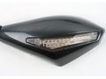 2x Motorcycle Side Mirror Motorbike Rear View Left Right Mirrors Fit For 1992 1993 1994 1995 Szuki Goose 250 Nj46a