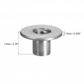 Uxcell M8 T-nuts 24pcs Carbon Steel Tee Nuts Round Base Weld 10mm Height Through Hole Flange Insert Female Thread Plate