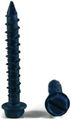 Hex Head Concrete Screw Masonry Anchors 1 4 In X 2-3 Blue Perma Seal Alloy Steel Self Tapping Screws 100 Pack 