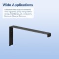 Uxcell 4 Packs Shelf Brackets 12 Inch Wall Mounted Floating Metal Decorative Support Bracket With Screws