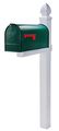 Gibraltar Mailboxes Whitley 4x4 Rust-proof Plastic White Cross-arm Mailbox Post Wp000w01