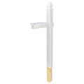 Gibraltar Mailboxes Whitley 4x4 Rust-proof Plastic White Cross-arm Mailbox Post Wp000w01