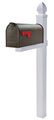 Gibraltar Mailboxes Whitley 4x4 Rust-proof Plastic White Cross-arm Mailbox Post Wp000w01
