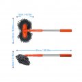 Younice Car Double Head Washing Brush With Telescopic Aluminum Long Handle No Scratch Chenille Microfiber Cleaning Kit 360a