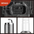 A-premium Set Of 4 Ignition Coil Pack And Iridium Spark Plugs Compatible With Honda Civic 20150191 5l 2 0l 2016 2020 2